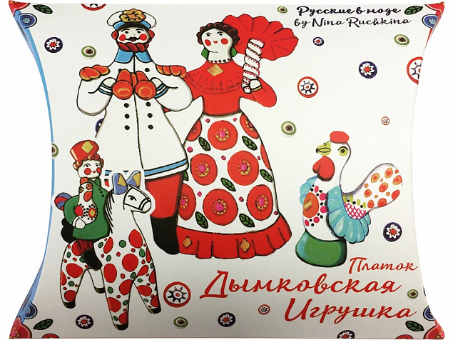 Платок Дымковская игрушка с логотипом в Волгограде заказать по выгодной цене в кибермаркете AvroraStore