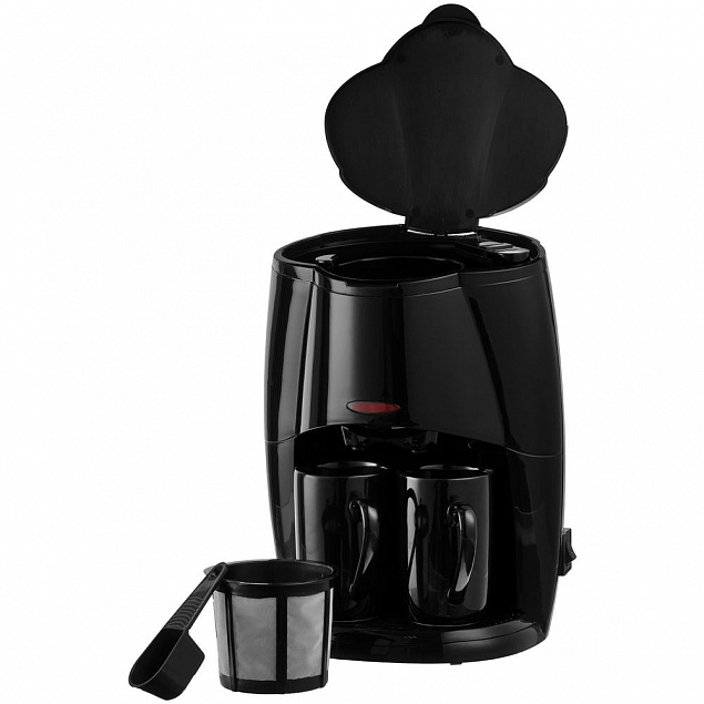 Электрическая кофеварка Vivify, черная с логотипом в Волгограде заказать по выгодной цене в кибермаркете AvroraStore