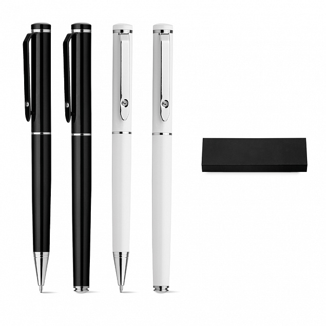 Письменный набор CALIOPE, ручка и ручка-роллер с логотипом в Волгограде заказать по выгодной цене в кибермаркете AvroraStore