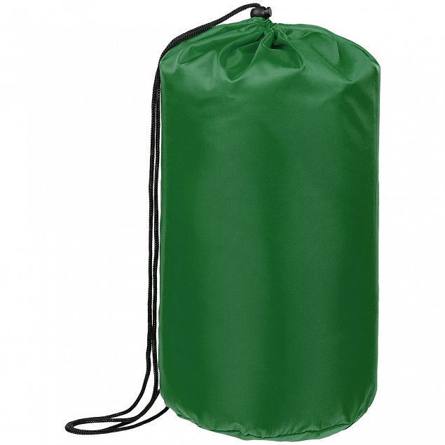 Спальный мешок Capsula, зеленый с логотипом в Волгограде заказать по выгодной цене в кибермаркете AvroraStore