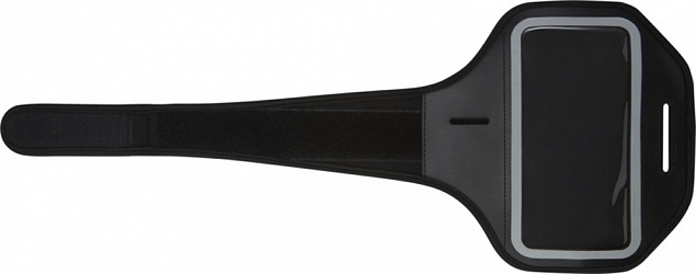 Браслет Haile для смартфона с отображением дисплея и прозрачным чехлом, черный с логотипом в Волгограде заказать по выгодной цене в кибермаркете AvroraStore