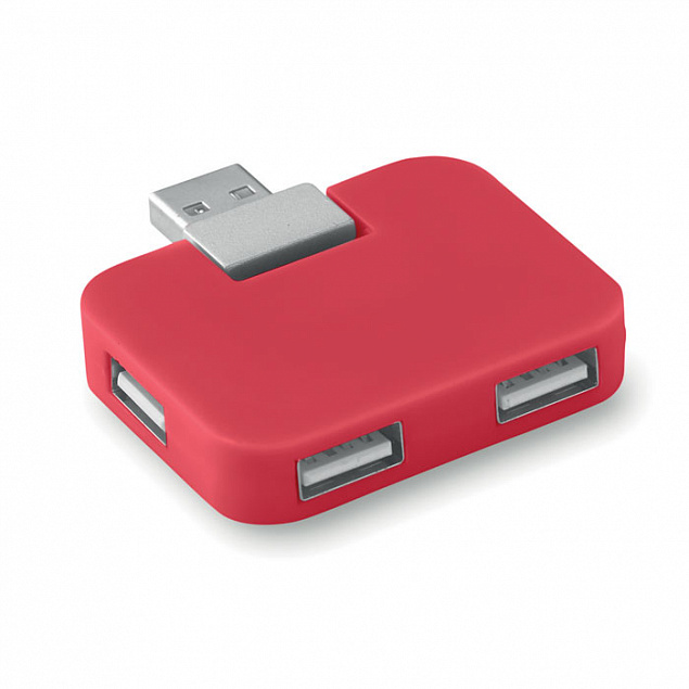USB разветвитель с логотипом в Волгограде заказать по выгодной цене в кибермаркете AvroraStore