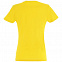 Футболка женская Imperial Women 190, желтая с логотипом в Волгограде заказать по выгодной цене в кибермаркете AvroraStore