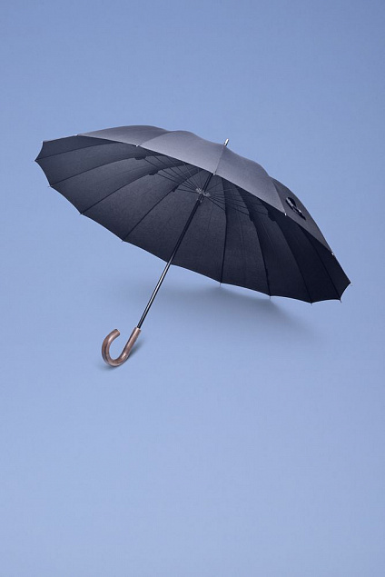 Зонт-трость Big Boss, черный с логотипом в Волгограде заказать по выгодной цене в кибермаркете AvroraStore