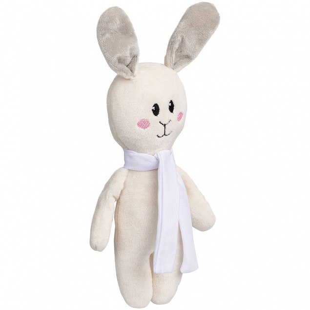 Игрушка Beastie Toys, заяц с белым шарфом с логотипом в Волгограде заказать по выгодной цене в кибермаркете AvroraStore