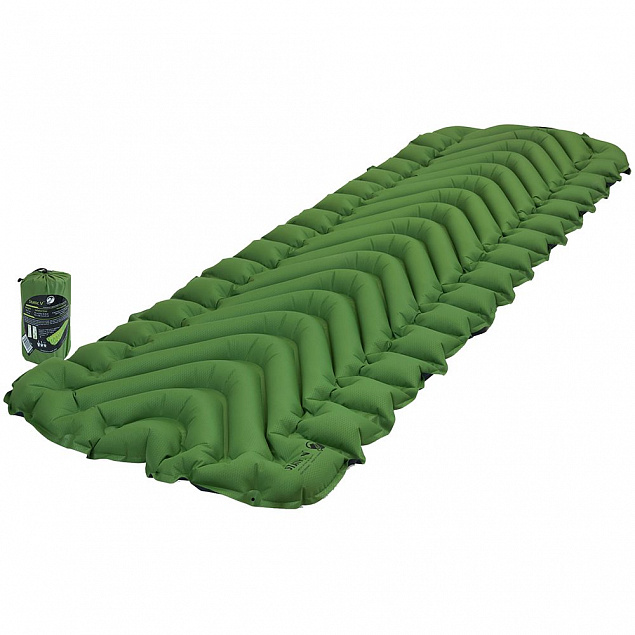 Надувной коврик Static V Recon, зеленый с логотипом в Волгограде заказать по выгодной цене в кибермаркете AvroraStore