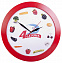 Часы настенные Vivid large, красные с логотипом в Волгограде заказать по выгодной цене в кибермаркете AvroraStore