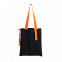 Шопер Superbag black (чёрный с оранжевым) с логотипом в Волгограде заказать по выгодной цене в кибермаркете AvroraStore