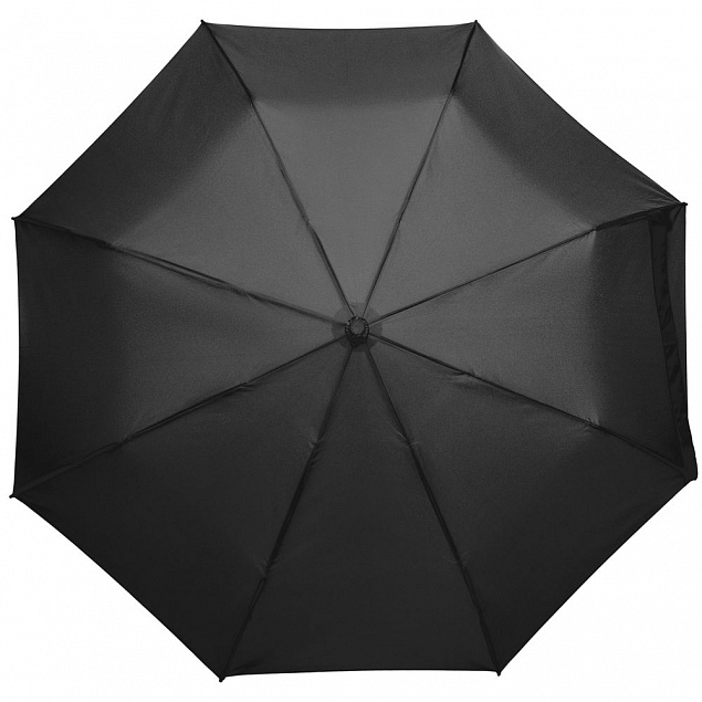 Зонт складной Fillit, черный с логотипом в Волгограде заказать по выгодной цене в кибермаркете AvroraStore