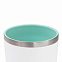 Термокружка вакуумная с керамическим покрытием Arctic, 380 ml, белый/аква с логотипом в Волгограде заказать по выгодной цене в кибермаркете AvroraStore
