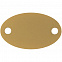 Шильдик металлический Alfa Oval, золотистый с логотипом в Волгограде заказать по выгодной цене в кибермаркете AvroraStore
