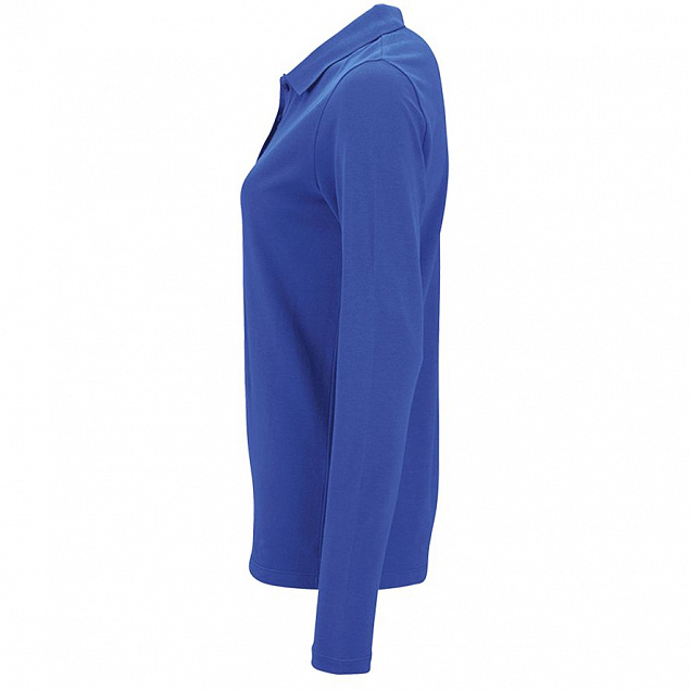 Рубашка поло женская с длинным рукавом PERFECT LSL WOMEN, ярко-синяя с логотипом в Волгограде заказать по выгодной цене в кибермаркете AvroraStore