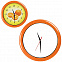 Часы настенные "ПРОМО" разборные ; оранжевый,  D28,5 см; пластик с логотипом в Волгограде заказать по выгодной цене в кибермаркете AvroraStore