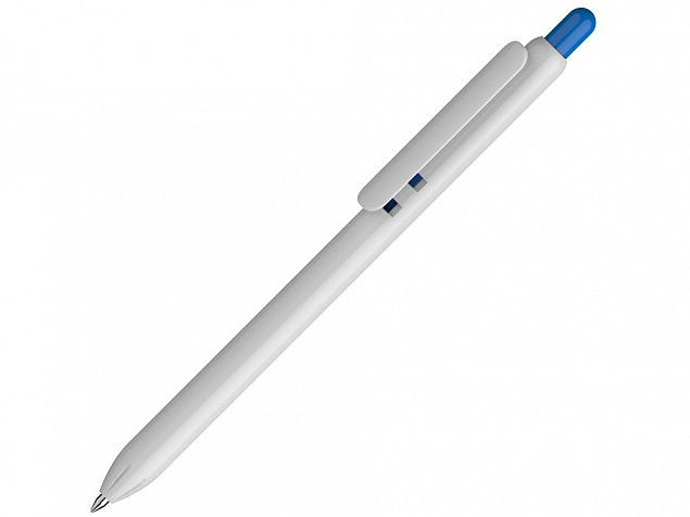Ручка пластиковая шариковая Lio White с логотипом в Волгограде заказать по выгодной цене в кибермаркете AvroraStore