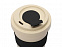 Стакан с пшеничным волокном с силиконовой манжетой и клапаном на крышке, черный с логотипом в Волгограде заказать по выгодной цене в кибермаркете AvroraStore