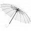 Прозрачный зонт-трость Clear 16 с логотипом в Волгограде заказать по выгодной цене в кибермаркете AvroraStore