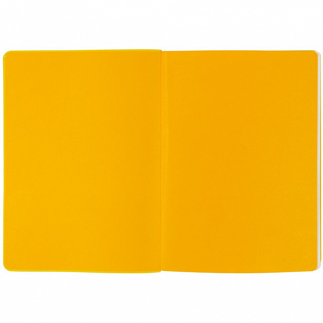 Ежедневник Slip, недатированный, черный с желтым с логотипом в Волгограде заказать по выгодной цене в кибермаркете AvroraStore