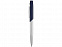 Ручка шариковая Geneva, серебристый/темно-синий с логотипом в Волгограде заказать по выгодной цене в кибермаркете AvroraStore