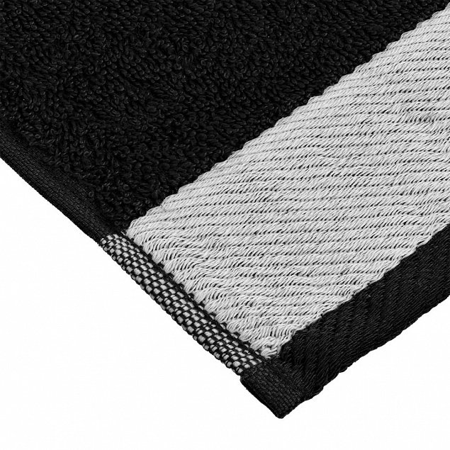 Полотенце Etude, малое, черное с логотипом в Волгограде заказать по выгодной цене в кибермаркете AvroraStore
