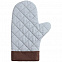 Прихватка-рукавица Keep Palms, серо-голубая с логотипом в Волгограде заказать по выгодной цене в кибермаркете AvroraStore