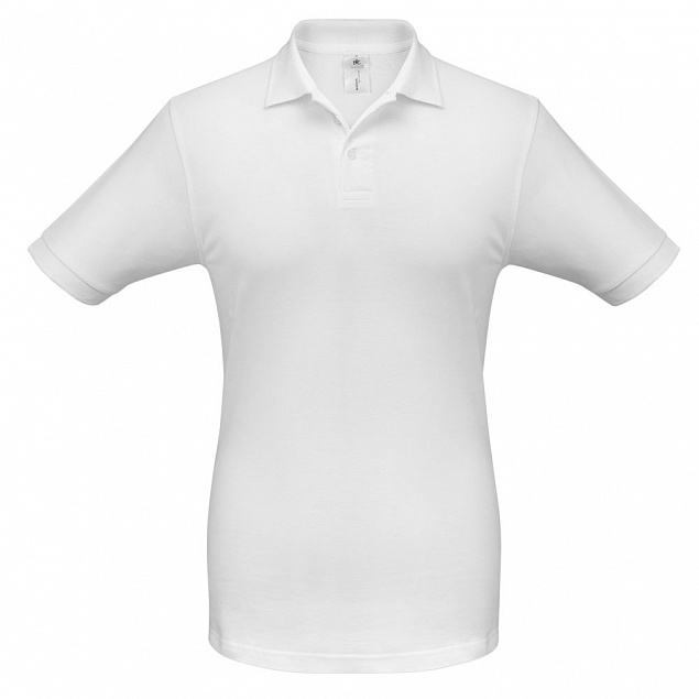 Рубашка поло Safran белая с логотипом в Волгограде заказать по выгодной цене в кибермаркете AvroraStore