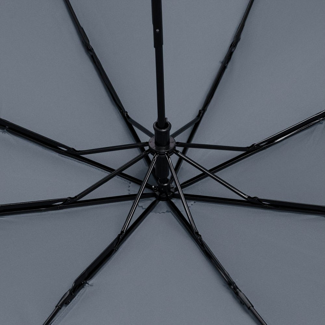 Зонт складной Fillit, серый с логотипом в Волгограде заказать по выгодной цене в кибермаркете AvroraStore