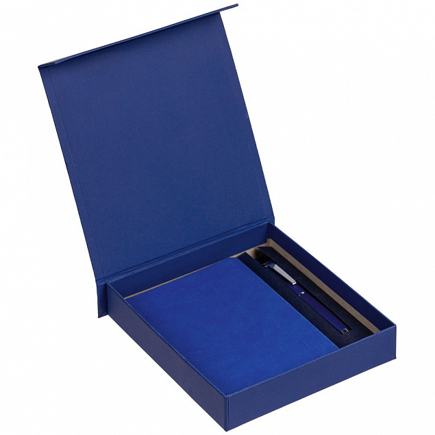 Коробка Bright, синяя с логотипом в Волгограде заказать по выгодной цене в кибермаркете AvroraStore