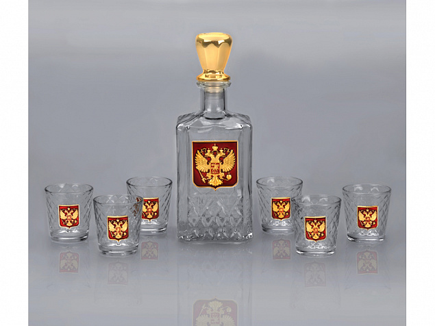 Набор для водки "Отчизна" с логотипом в Волгограде заказать по выгодной цене в кибермаркете AvroraStore