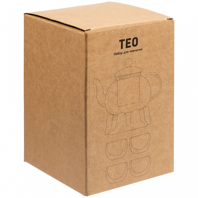 Чайный набор на 4 персоны Teo с логотипом в Волгограде заказать по выгодной цене в кибермаркете AvroraStore