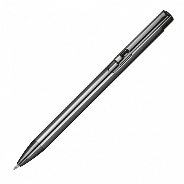 Шариковая ручка, серая с логотипом в Волгограде заказать по выгодной цене в кибермаркете AvroraStore