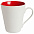 Кружка newBell матовая, белая с красным с логотипом в Волгограде заказать по выгодной цене в кибермаркете AvroraStore