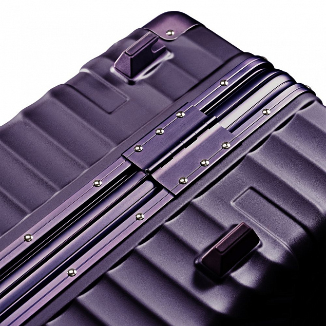Чемодан Aluminum Frame PC Luggage V1, фиолетовый с логотипом в Волгограде заказать по выгодной цене в кибермаркете AvroraStore
