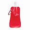 Складная бутылка для воды, 400 мл, красный с логотипом в Волгограде заказать по выгодной цене в кибермаркете AvroraStore
