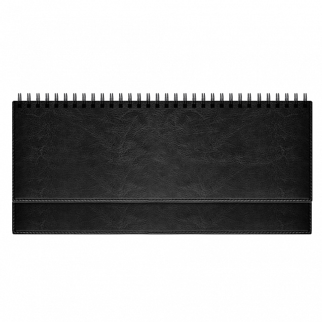 Недатированный планинг Birmingham 298х140 мм, черный с логотипом в Волгограде заказать по выгодной цене в кибермаркете AvroraStore