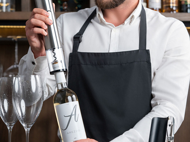 Автоматический винный штопор «Garda» с логотипом в Волгограде заказать по выгодной цене в кибермаркете AvroraStore