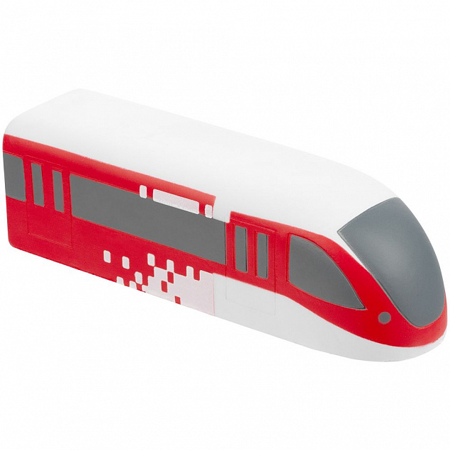 Антистресс «Поезд», белый с красным с логотипом в Волгограде заказать по выгодной цене в кибермаркете AvroraStore