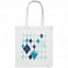 Холщовая сумка «Ромбы», белая с логотипом в Волгограде заказать по выгодной цене в кибермаркете AvroraStore