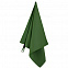 Спортивное полотенце Atoll Medium, темно-зеленое с логотипом в Волгограде заказать по выгодной цене в кибермаркете AvroraStore