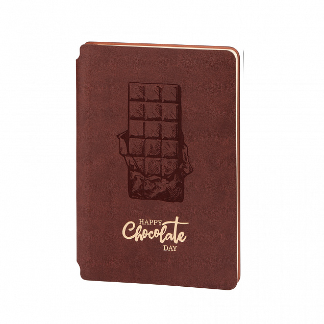 Ежедневник недатированный "Альба Шоколад", формат А5, гибкая обложка с логотипом в Волгограде заказать по выгодной цене в кибермаркете AvroraStore