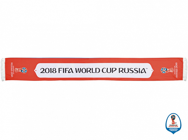 Шарф Россия трикотажный 2018 FIFA World Cup Russia™ с логотипом в Волгограде заказать по выгодной цене в кибермаркете AvroraStore
