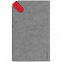 Ежедневник Corner, недатированный, серый с красным с логотипом в Волгограде заказать по выгодной цене в кибермаркете AvroraStore