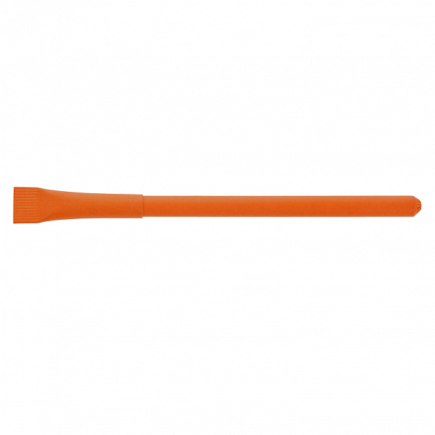 Эко ручка, оранжевая с логотипом в Волгограде заказать по выгодной цене в кибермаркете AvroraStore