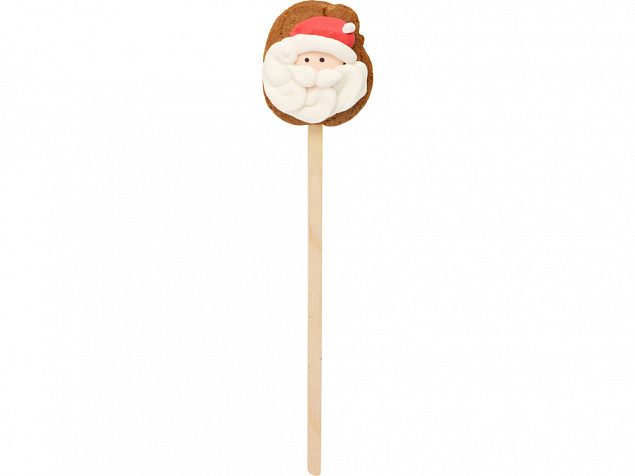 Печенье медовое Дед мороз на палочке 15 гр с логотипом в Волгограде заказать по выгодной цене в кибермаркете AvroraStore