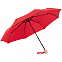 Зонт складной OkoBrella, красный с логотипом в Волгограде заказать по выгодной цене в кибермаркете AvroraStore