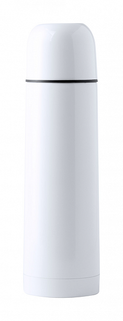 Термос,500 мл,белый с логотипом в Волгограде заказать по выгодной цене в кибермаркете AvroraStore