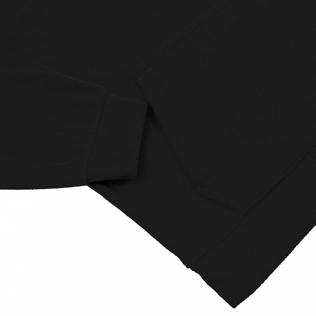 Худи флисовое унисекс Manakin, черное с логотипом в Волгограде заказать по выгодной цене в кибермаркете AvroraStore