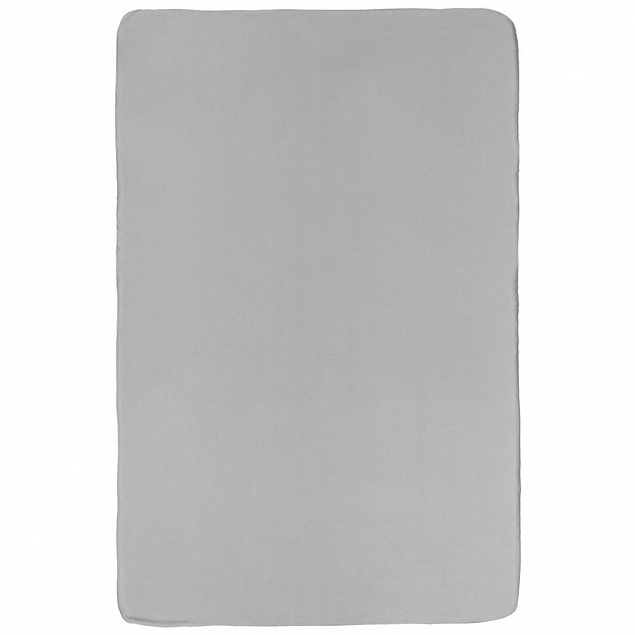 Флисовый плед Warm&Peace XL, серый с логотипом в Волгограде заказать по выгодной цене в кибермаркете AvroraStore