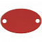 Шильдик металлический Alfa Oval, красный с логотипом в Волгограде заказать по выгодной цене в кибермаркете AvroraStore