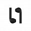 Наушники беспроводные с зарядным боксом TWS AIR SOFT, цвет черный  с логотипом в Волгограде заказать по выгодной цене в кибермаркете AvroraStore