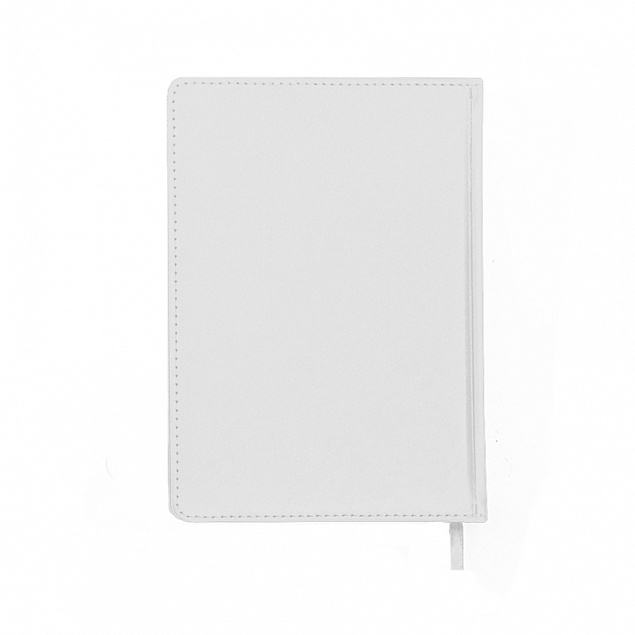 Ежедневник недатированный Campbell, А5,  белый, белый блок с логотипом в Волгограде заказать по выгодной цене в кибермаркете AvroraStore